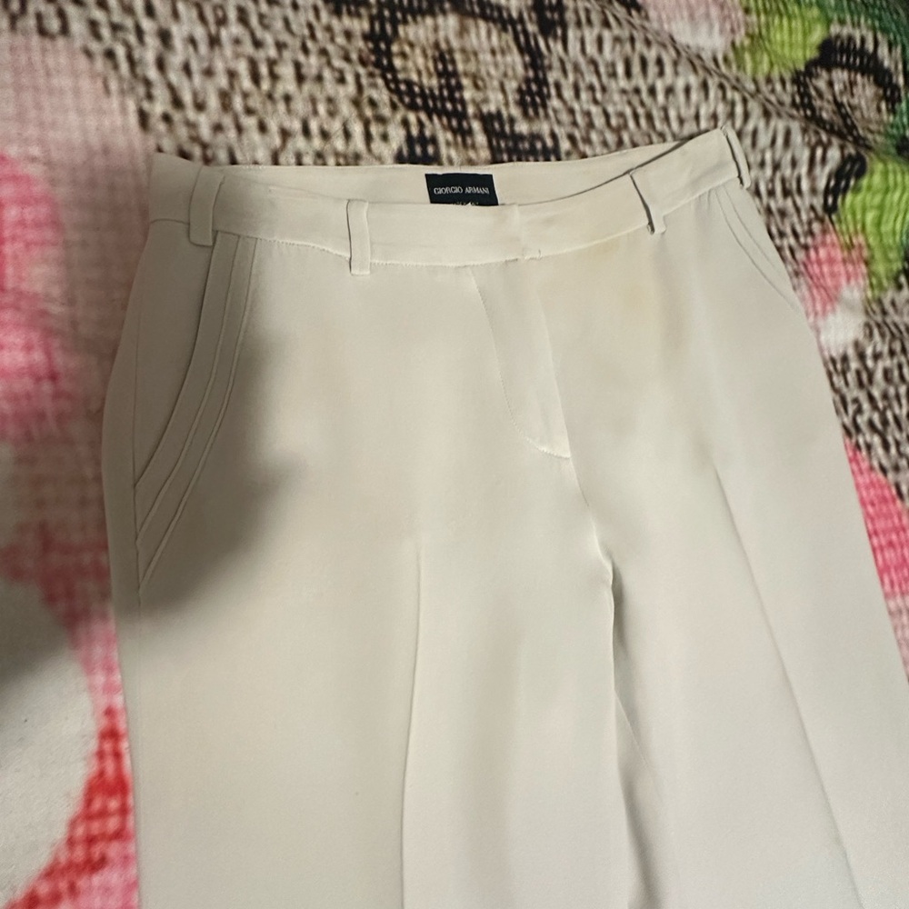 Giorgio Armani Cream, Beige Pants